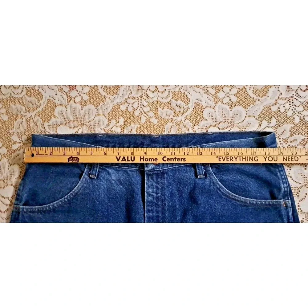 Rustler Men's‎ Size 38x30 Blue Regular Fit Straight Leg 100% Cotton Denim Jeans